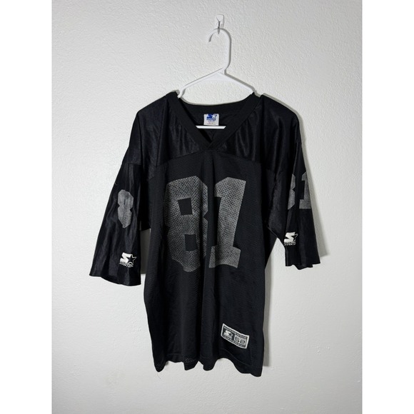 STARTER Other - Vintage 90s Oakland Raiders Tim Brown Black Silver Football Jersey Mens 52 XL